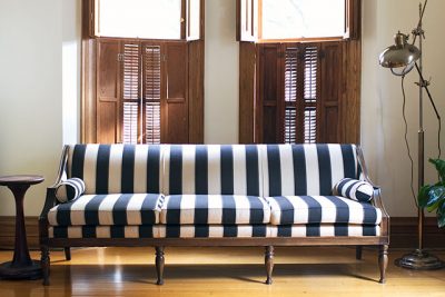 Striped Antique Sofa