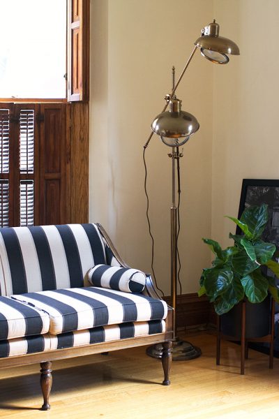 Twin Beacons Brass Lamp