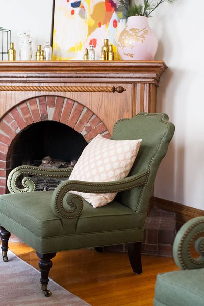 Green Penelope Chair from Jayson Home