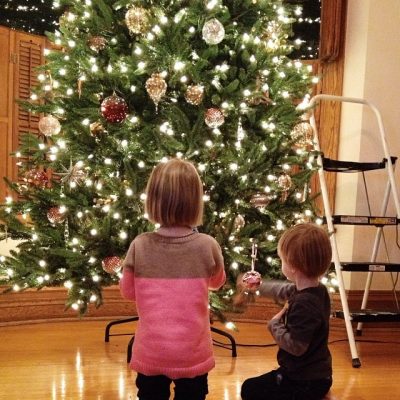 Decorating the Christmas Tree