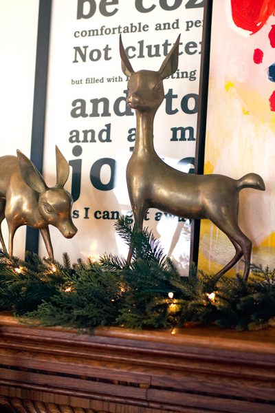 Brass Christmas Deer