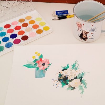 My First Watercolor Painting Attempt