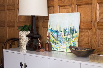 Jenny Vorwaller Painting in the Entryway #makingitlovely