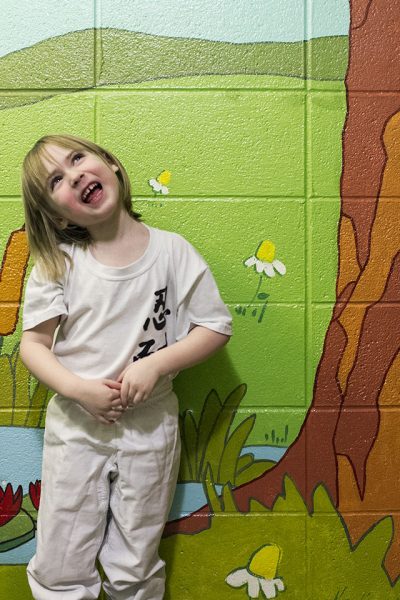 Proud of Her Uniform