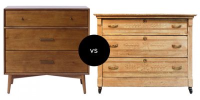 Vintage-Inspired vs. an Antique Dresser