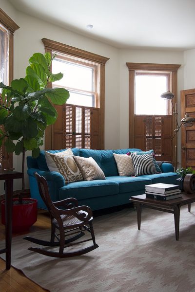 Blue Sofa in the Second Parlor #makingitlovely