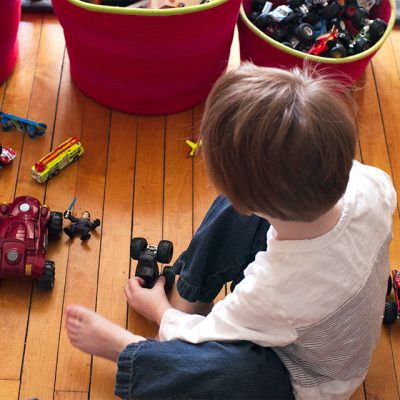 August, Playing With Cars