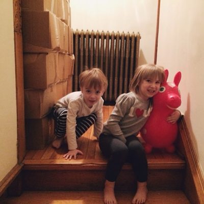 Boxes of Books, and the Kids