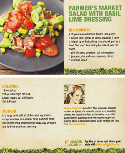 Farmer's Market Salad, by Meghan Swint for The Home Depot #SpringMadeSimple Garden Party