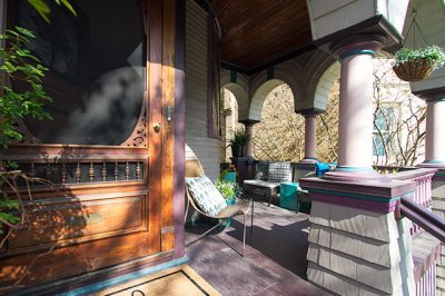 The Front Porch of the Victorian House