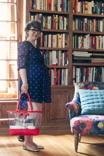 Polka Dot Dress, Kate Spade Bag