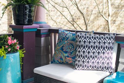 Planters and Outdoor Pillows