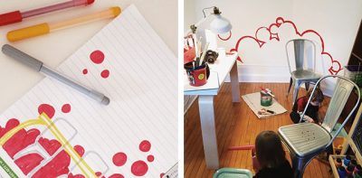 Playroom Accent Wall in Progress