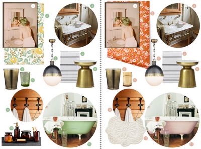 Bathroom Plans with Rifle Paper Co. Hygge & West Wallpaper #makingitlovely