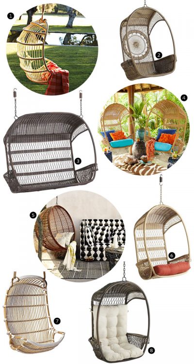 Hanging Rattan Chairs