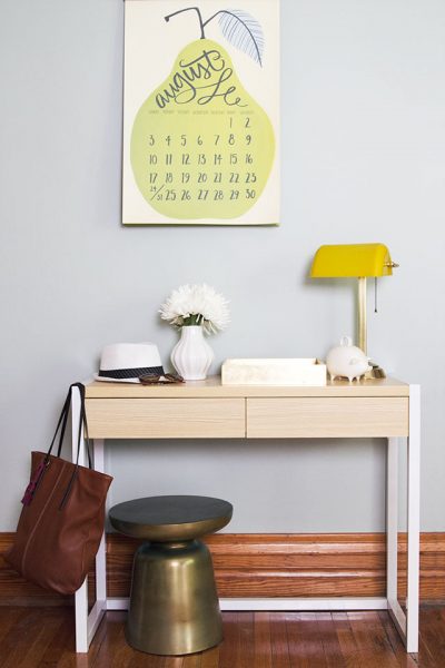 Desk as an Entry Console, Making it Lovely