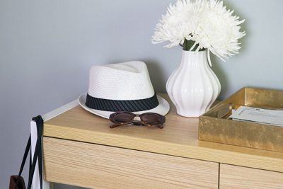 Desk as an Entry Console, Making it Lovely