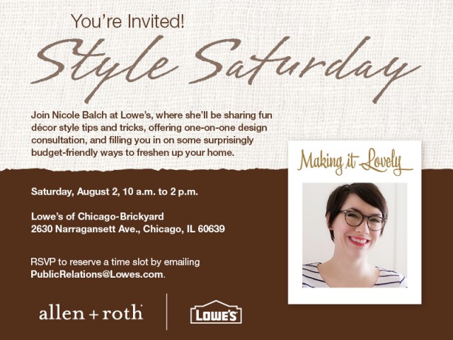 Style Saturday Invitation