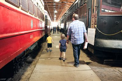 Checking Out the Old Trains