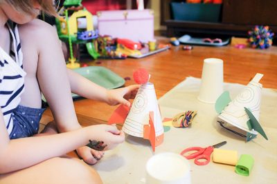 Making Kiwi Crate Rocket Ships