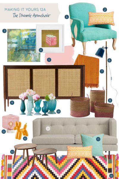 Making it Yours 12A: Dhurrie Armchair #makingitlovely