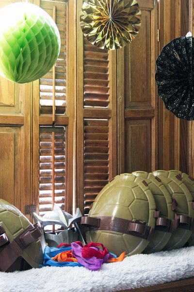 Teenage Mutant Ninja Turtle Shells and Masks