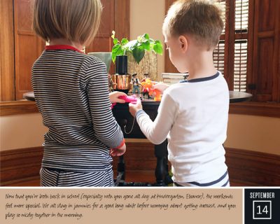 The 4-6 Weeks Project: September 14