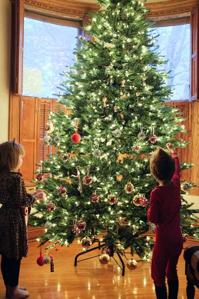 Eleanor and August, Decorating the Christmas Tree | Making it Lovely