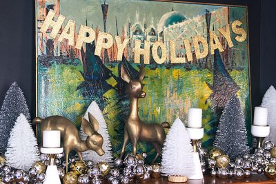 Christmas Fireplace Decorating #Target #MakingitLovely