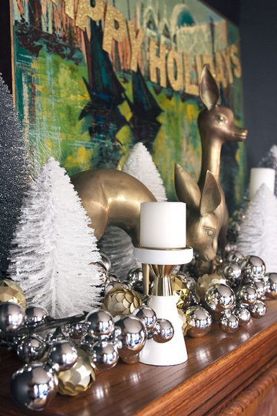 Christmas Fireplace Decorating #Target #MakingitLovely