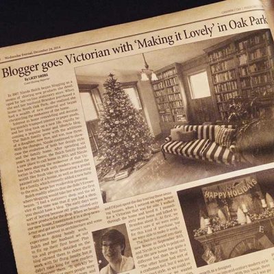 Making it Lovely in the Oak Park Wednesday Journal