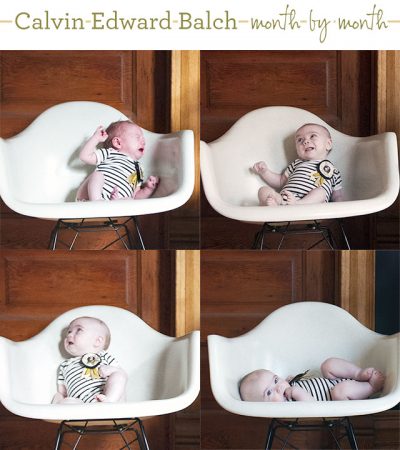 Four Months Old (Calvin's Monthly Photo)