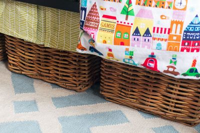 Baskets Beneath the Crib | Making it Lovely