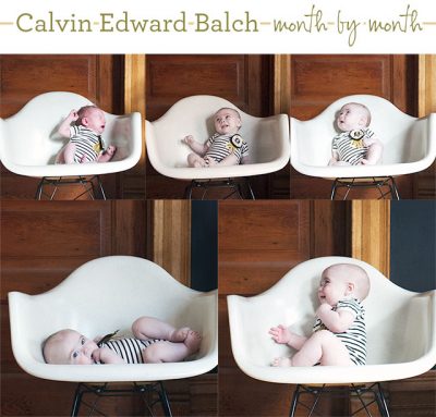 Five Months Old (Calvin's Monthly Photo)