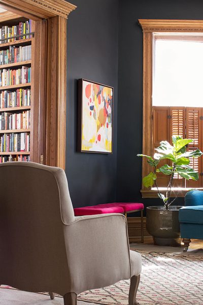 Black Walls, Fiddle Leaf Fig | Making it Lovely