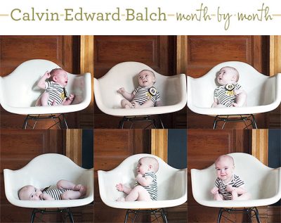 Six Months Old (Calvin's Monthly Photo)