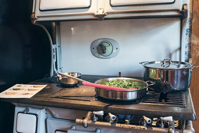 Cooking on the Antique Stove