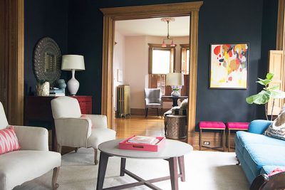 Living Room, Looking into Home Library | Making it Lovely