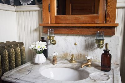 Bathroom with Antique Marble Sink