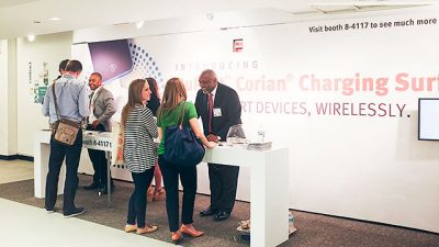 Wireless Charging at NeoCon 2015 in Chicago with #CorianPowerUp