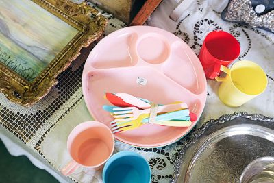 Retro Dinnerware at the Kane County Flea Market