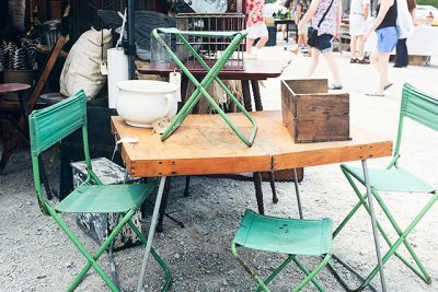 Camp Furniture at the Kane County Flea Market
