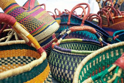 Baskets at the Kane County Flea Market