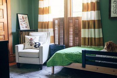 August's Room, After Stripping the Wallpaper