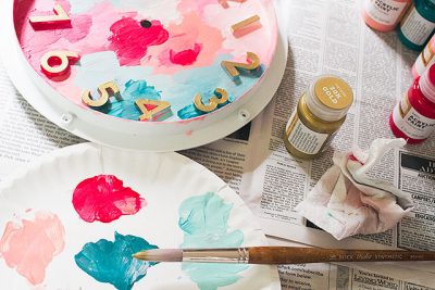 Painting the Clock Numbers Gold