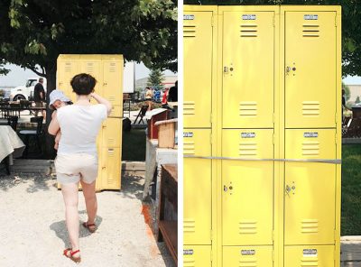 Vintage Lockers at the Kane County Flea Market
