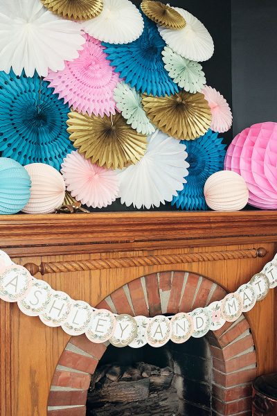 Bridal Shower Paper Fans Decorations