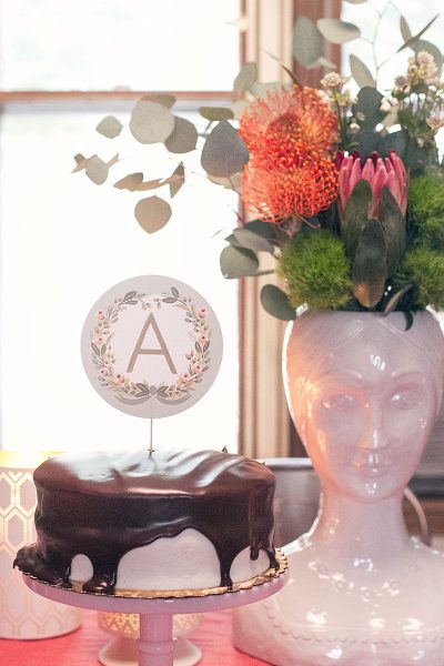 Cake at a Bridal Shower