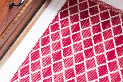 Red Bathroom Accent Rug