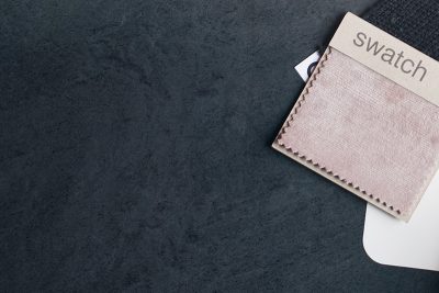 Monolith Black Porcelain Tile with Charcoal, Dusty Blush, and Creamy White